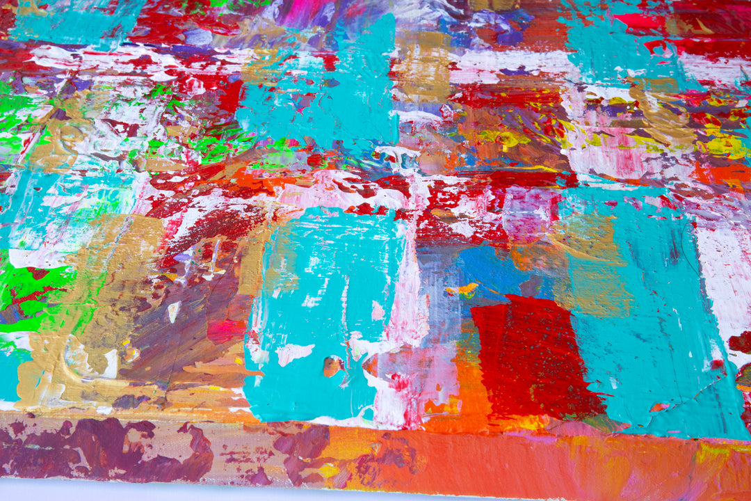 Hedendaags kleurrijk schilderij 'Color Traffic' door Marc Rubenska