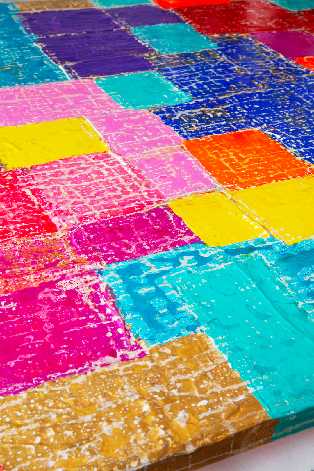 Hedendaags kleurrijk schilderij 'Squares' door Marc Rubenska