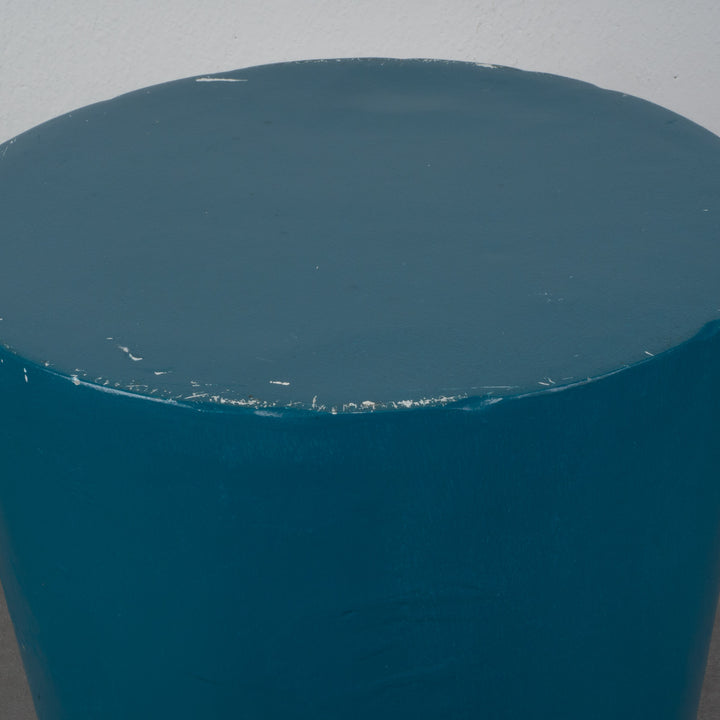 Kruk in polyester in petroleumblauwe kleur