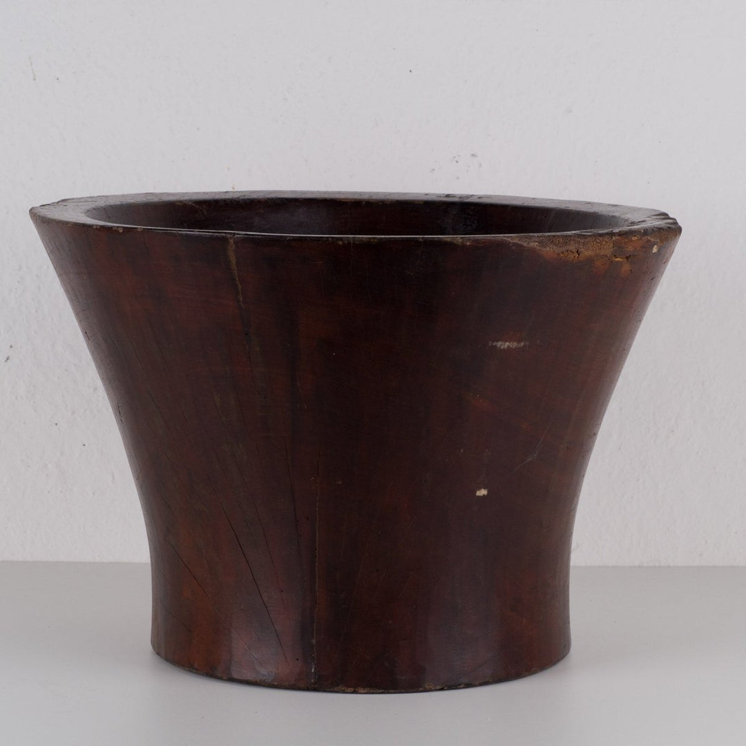 Oosterse houten pot - De Tuin Der Kunsten
