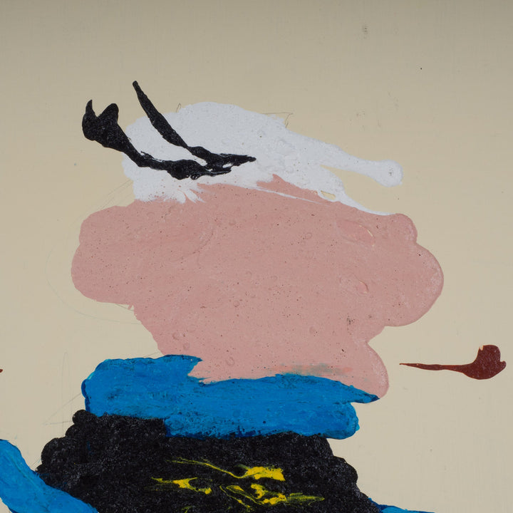 Schilderij Popeye en Olijfje door Hugo Van Goethem - De Tuin Der Kunsten