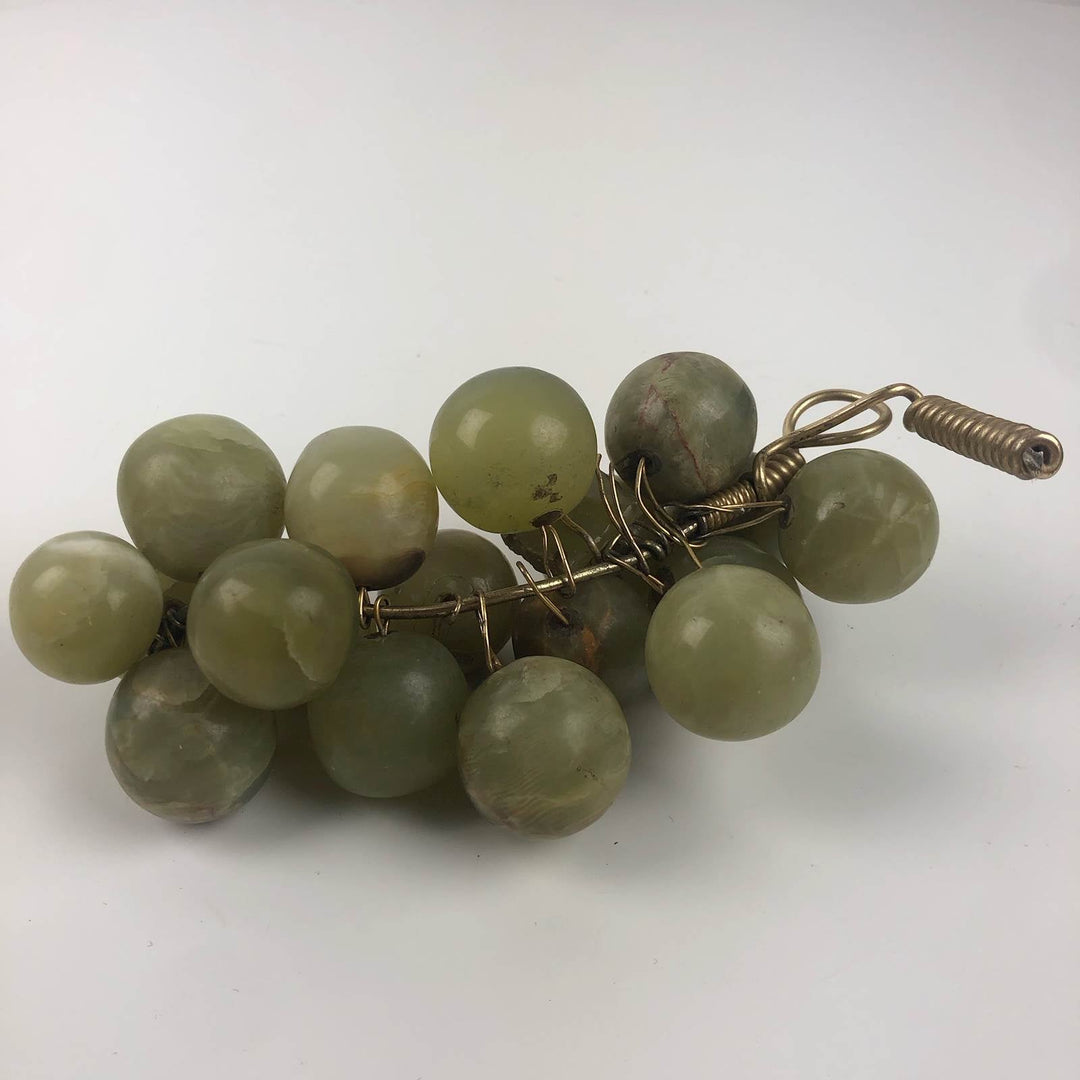 Vintage groene druiventros in onyx - De Tuin Der Kunsten