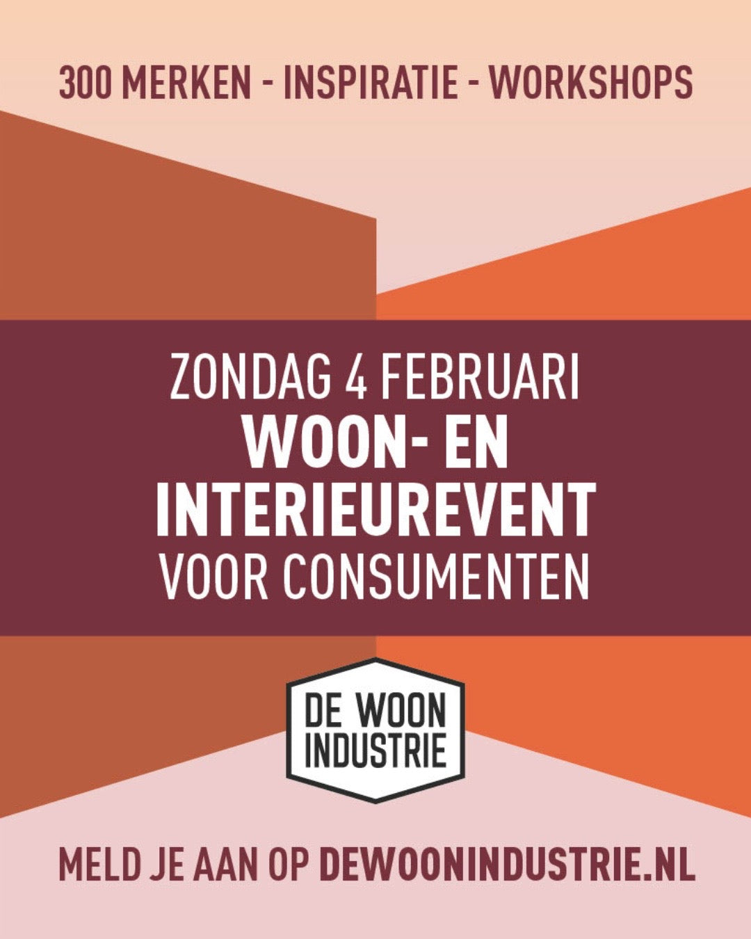 De Tuin Der Kunsten neemt op zondag 4 februari deel aan het Nederlandse woon-en interieurevent van de Woonindustrie in Nieuwegein.