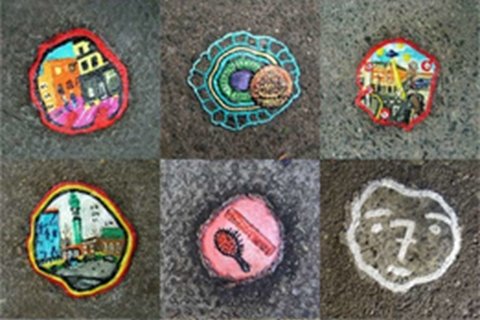 Ben Wilson maakt kunstwerken van kauwgommen op straat - De Tuin Der Kunsten