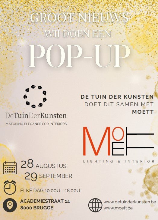 Groot nieuws: De Tuin Der Kunsten opent pop-up in Brugge - De Tuin Der Kunsten