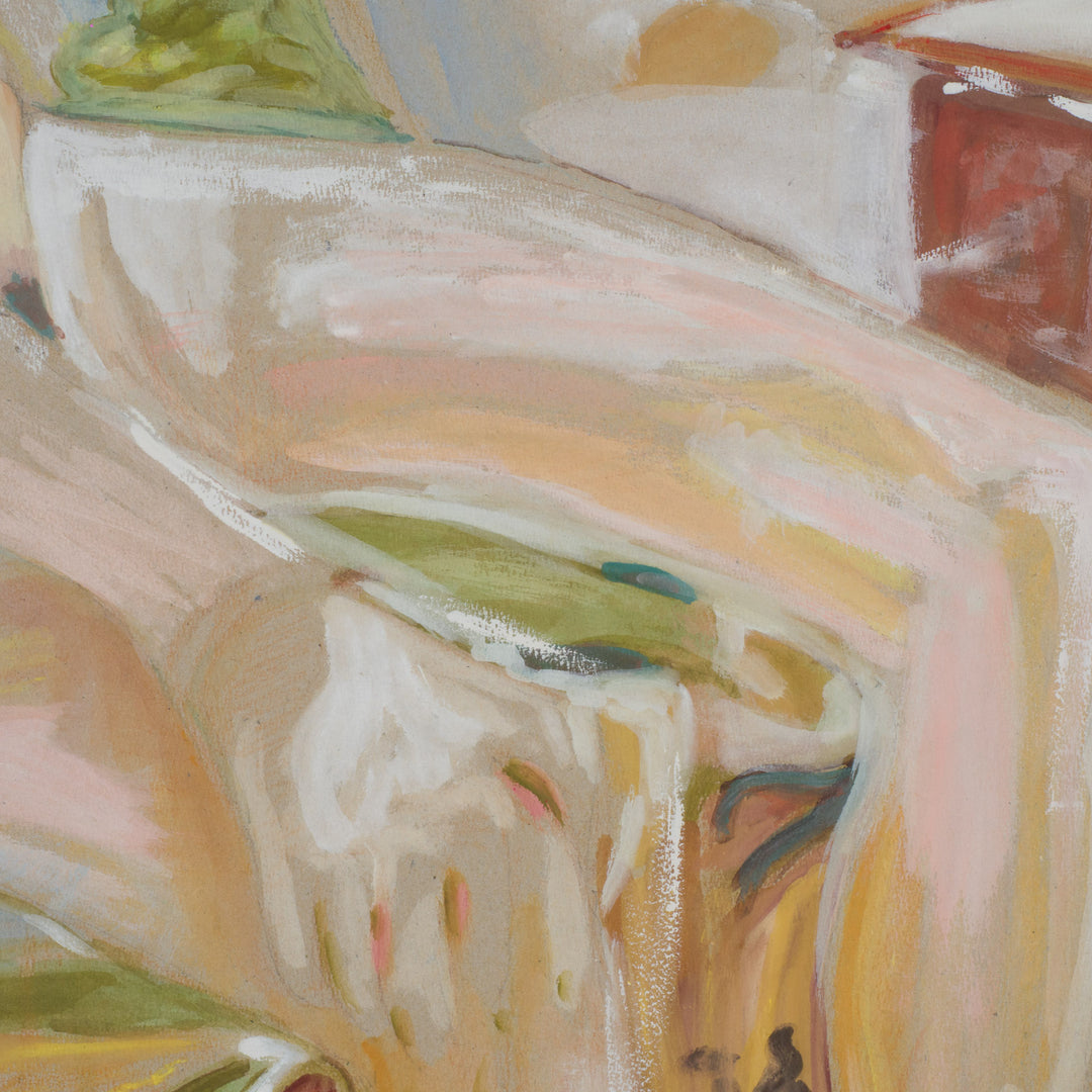 Zittende Vrouw in Pasteltinten – S. Matthijs (jaren ’90)