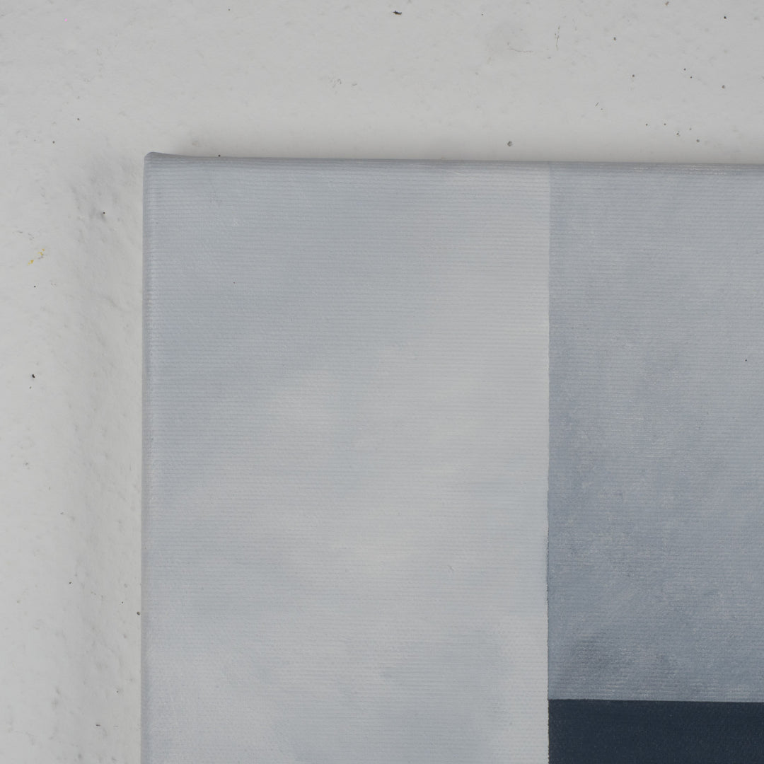 Schilderij “Architectural Silence nr. 21” – Ruimte als ervaring in verstilde lagen | grijs schilderij / 50,5x70,5x2,5cm /  - Monique Coppieters