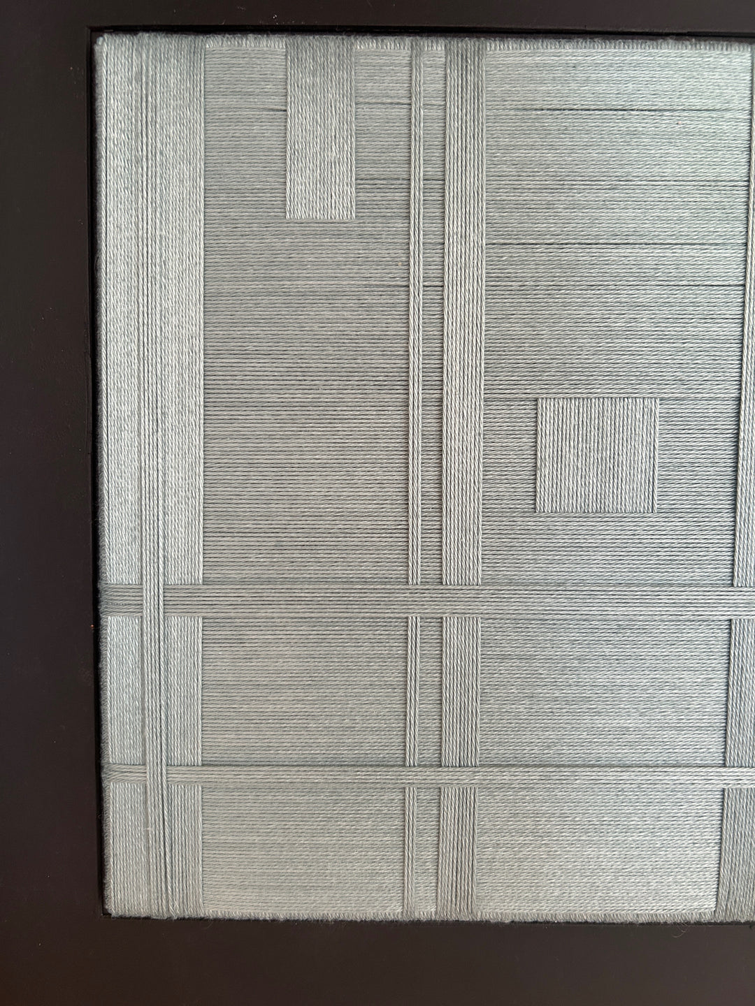 Atelier S – Geometrisch textielreliëf in mintgroen  – 38 x 38 x 4 cm