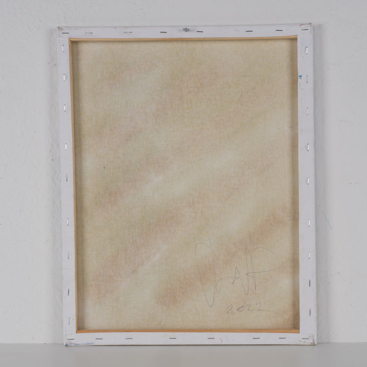 Abstract schilderij 'Gekruiste Stromen' uit 2022