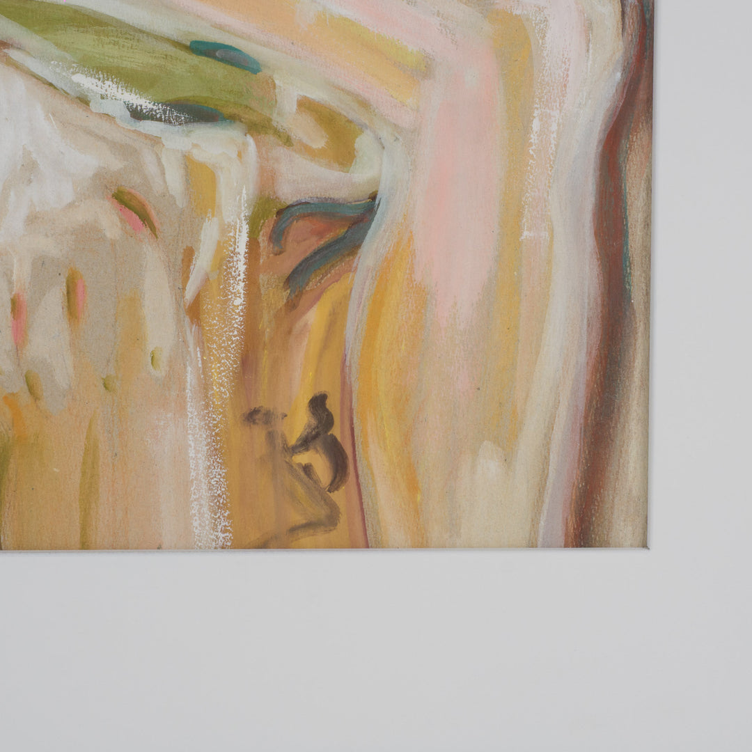 Zittende Vrouw in Pasteltinten – S. Matthijs (jaren ’90)