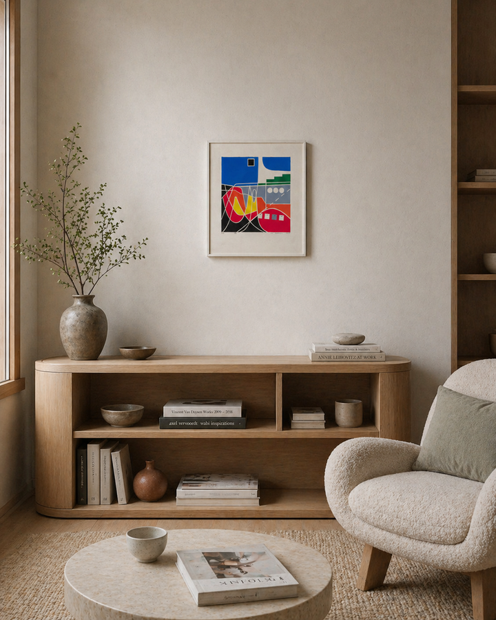 Lithograph 'Composition in Balance' by Ed Cafmeyer