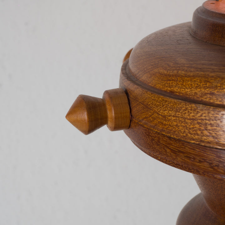 Tafellamp in hout – Vuurtoren