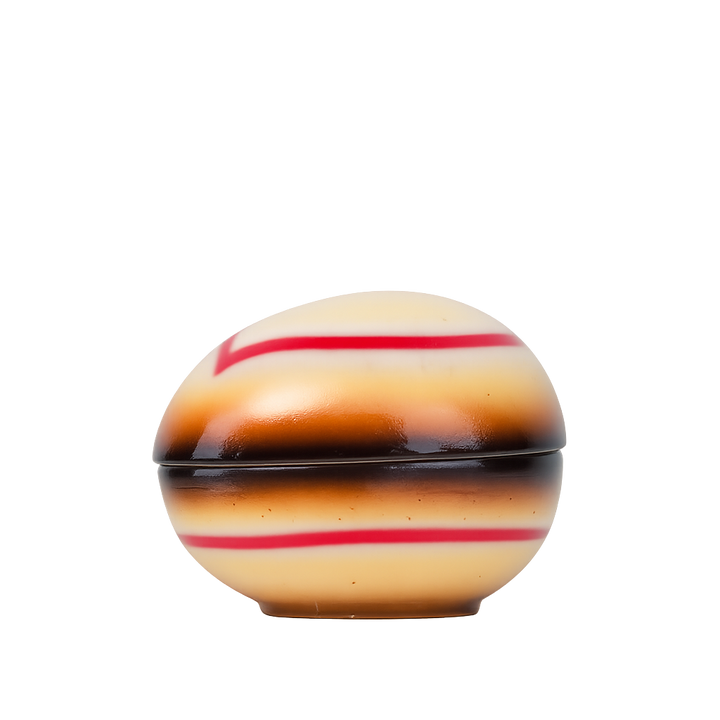 Keramisch dekselpotje BIHL – Tschechoslovakia – 16 x 11 x 10 cm