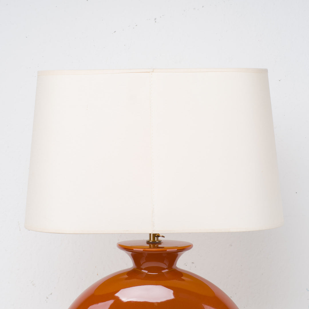 Elegant vintage table lamp – Faïencerie de Charolles (FDC) since 1844