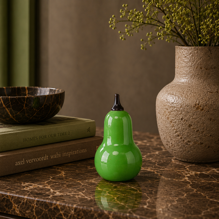Groene glazen design peer door Artlasi Finland – Tijdloos Design