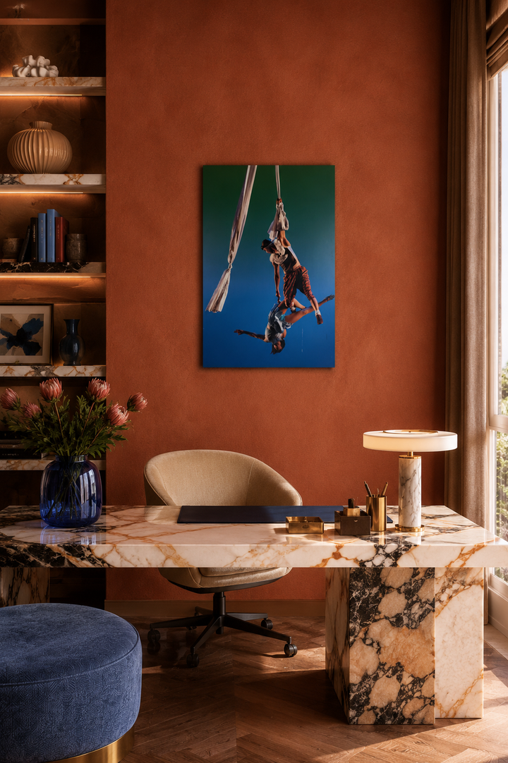 Photo of acrobats in a circus