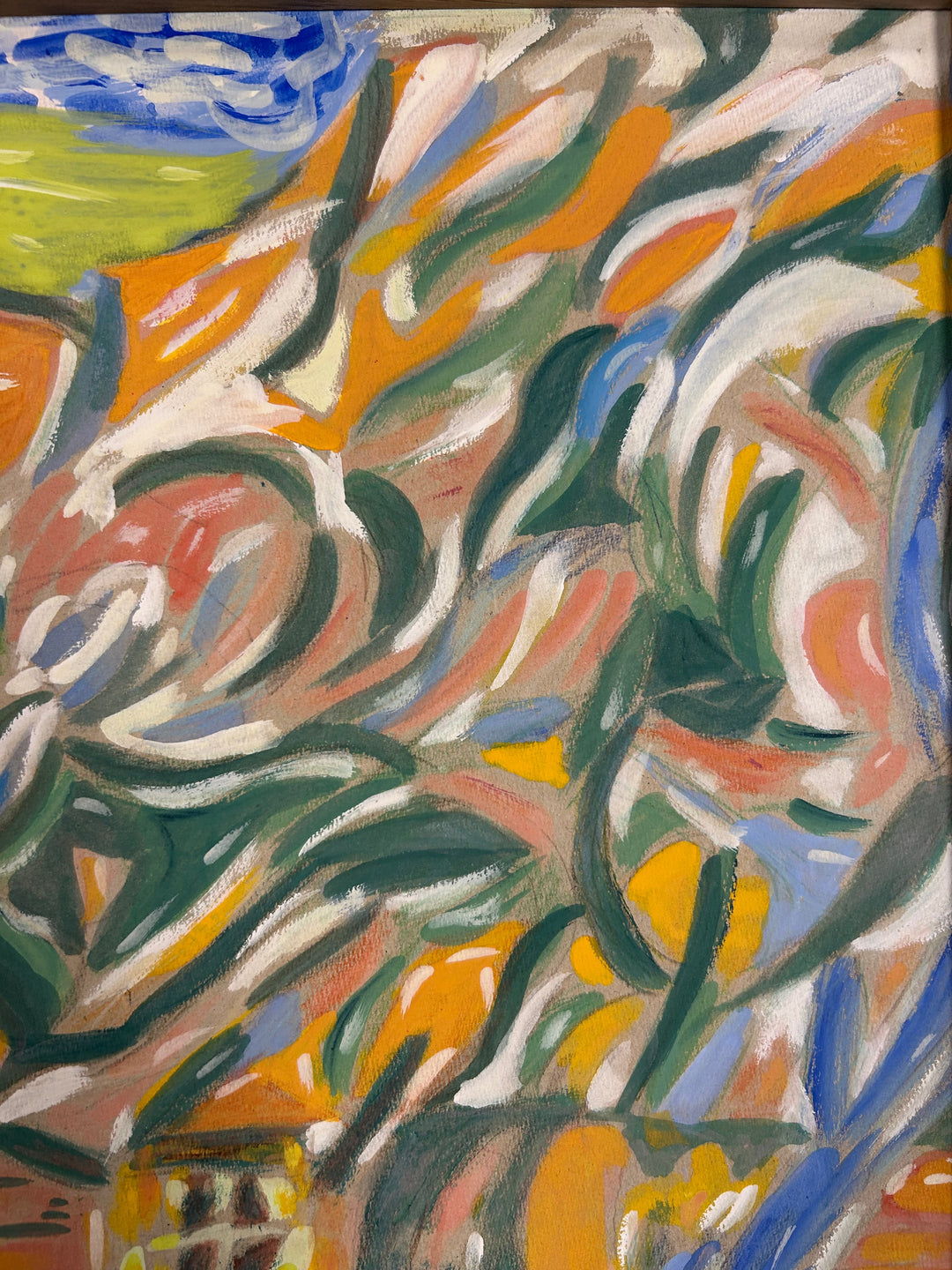 Schilderij 'Landschap in Beweging' door S. Matthijs