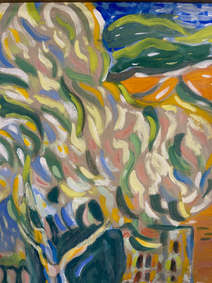 Schilderij 'Landschap in Beweging' door S. Matthijs