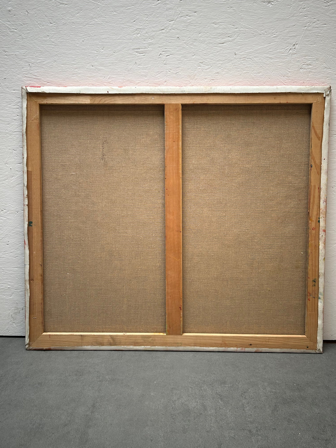 Expressief Bloemenveld in Olieverf – Gesigneerd – 80 x 70 x 1,5 cm