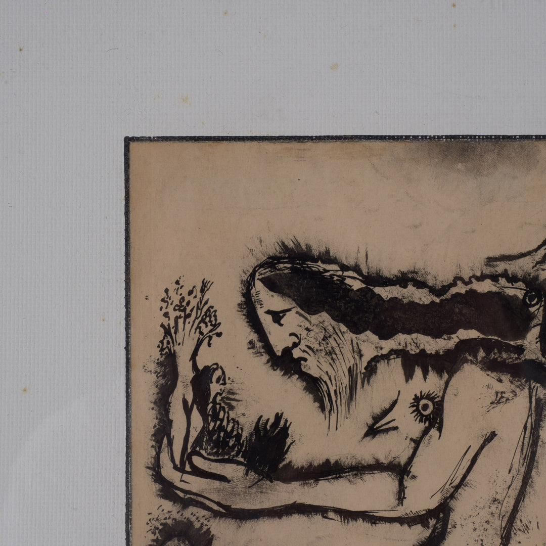 Gust Smet – “Visioenen” – originele tekening, gesigneerd