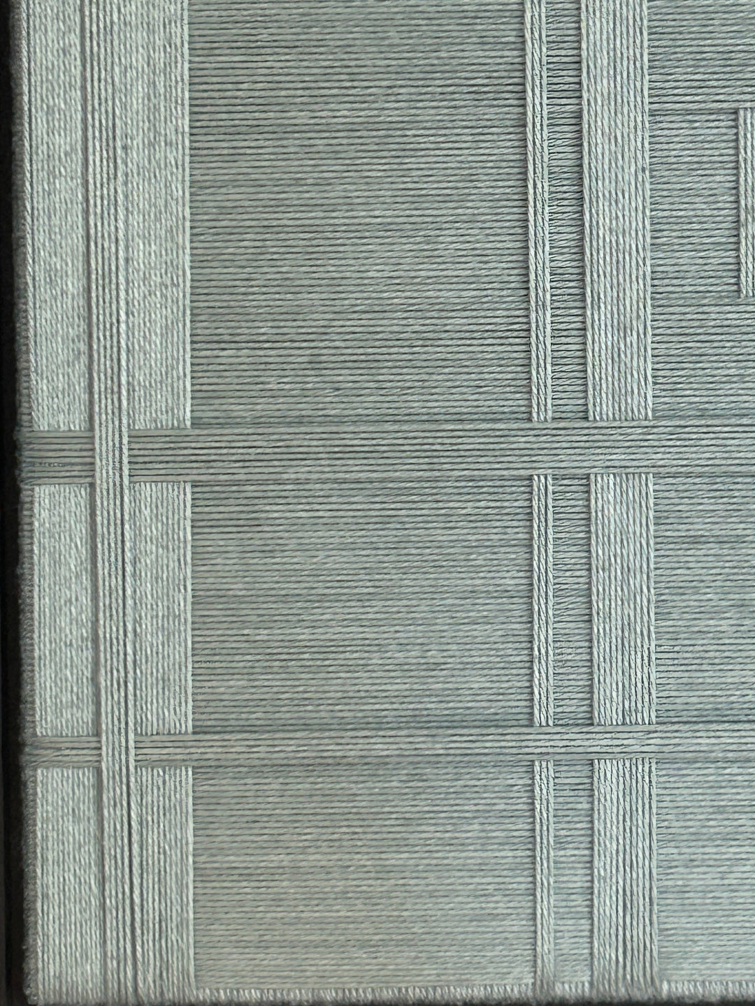Atelier S – Geometrisch textielreliëf in mintgroen  – 38 x 38 x 4 cm