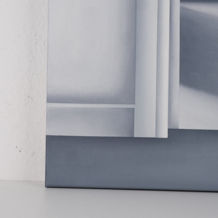 Schilderij 'Doorgangen van stilte – een reis naar licht en diepte' door Monique Coppieters