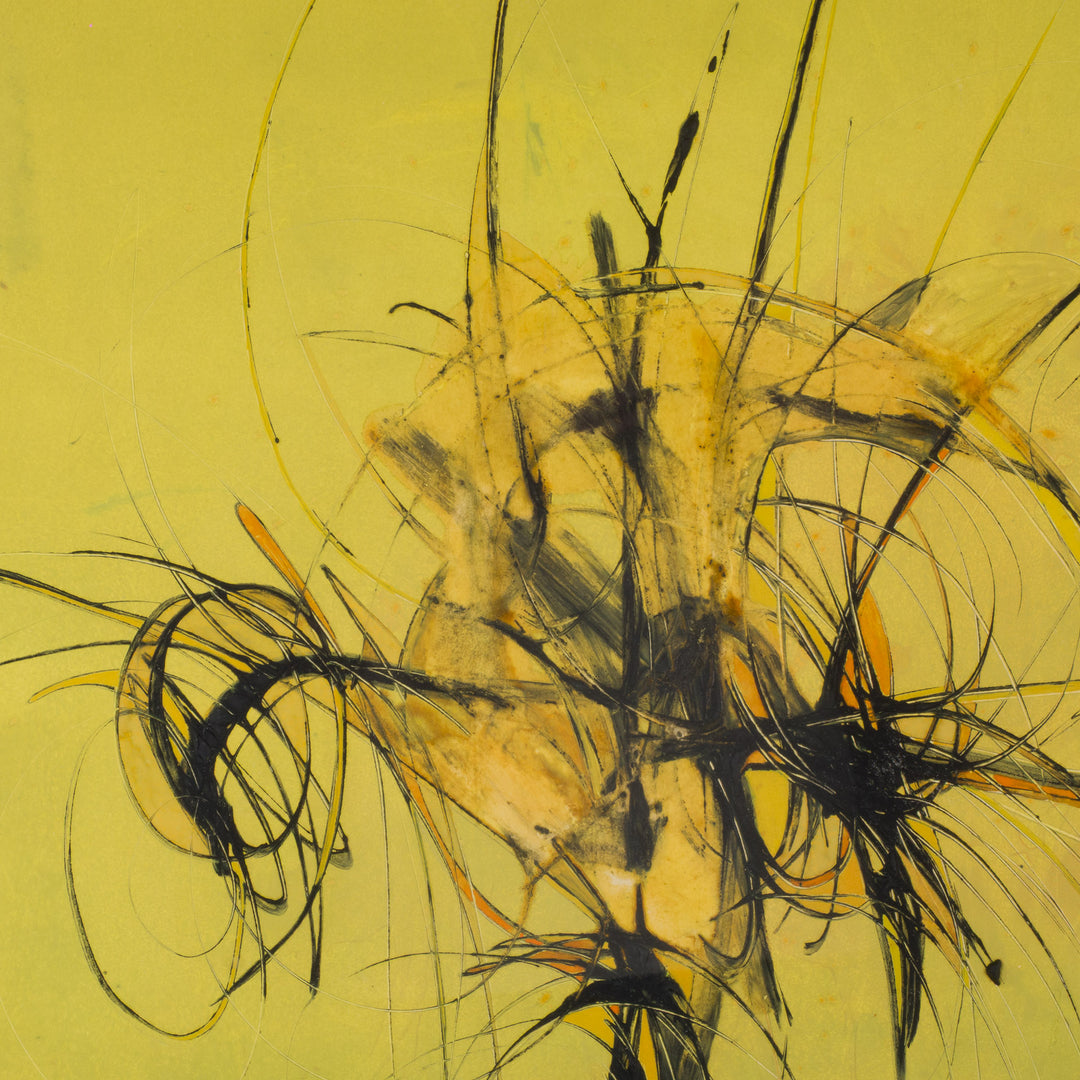 Abstract schilderij in geel – H. De Craene