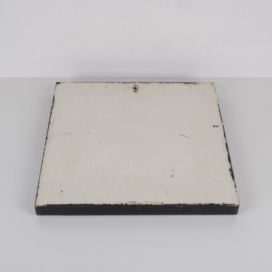 Kleurrijke vierkante Arabische spiegel – beschilderd en gedecoreerd