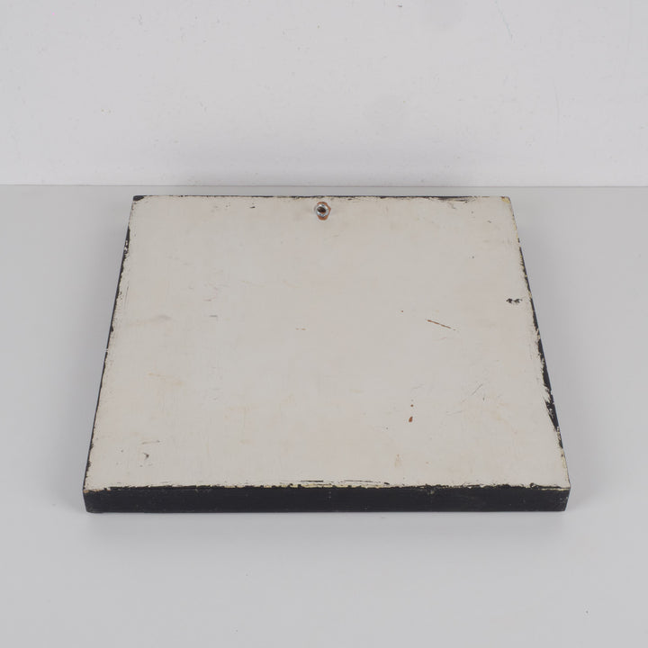 Kleurrijke vierkante Arabische spiegel – beschilderd en gedecoreerd