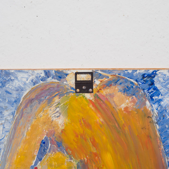 Figuratief schilderij naakt op paneel – Brita