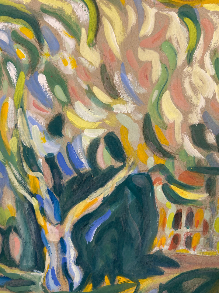 Schilderij 'Landschap in Beweging' door S. Matthijs