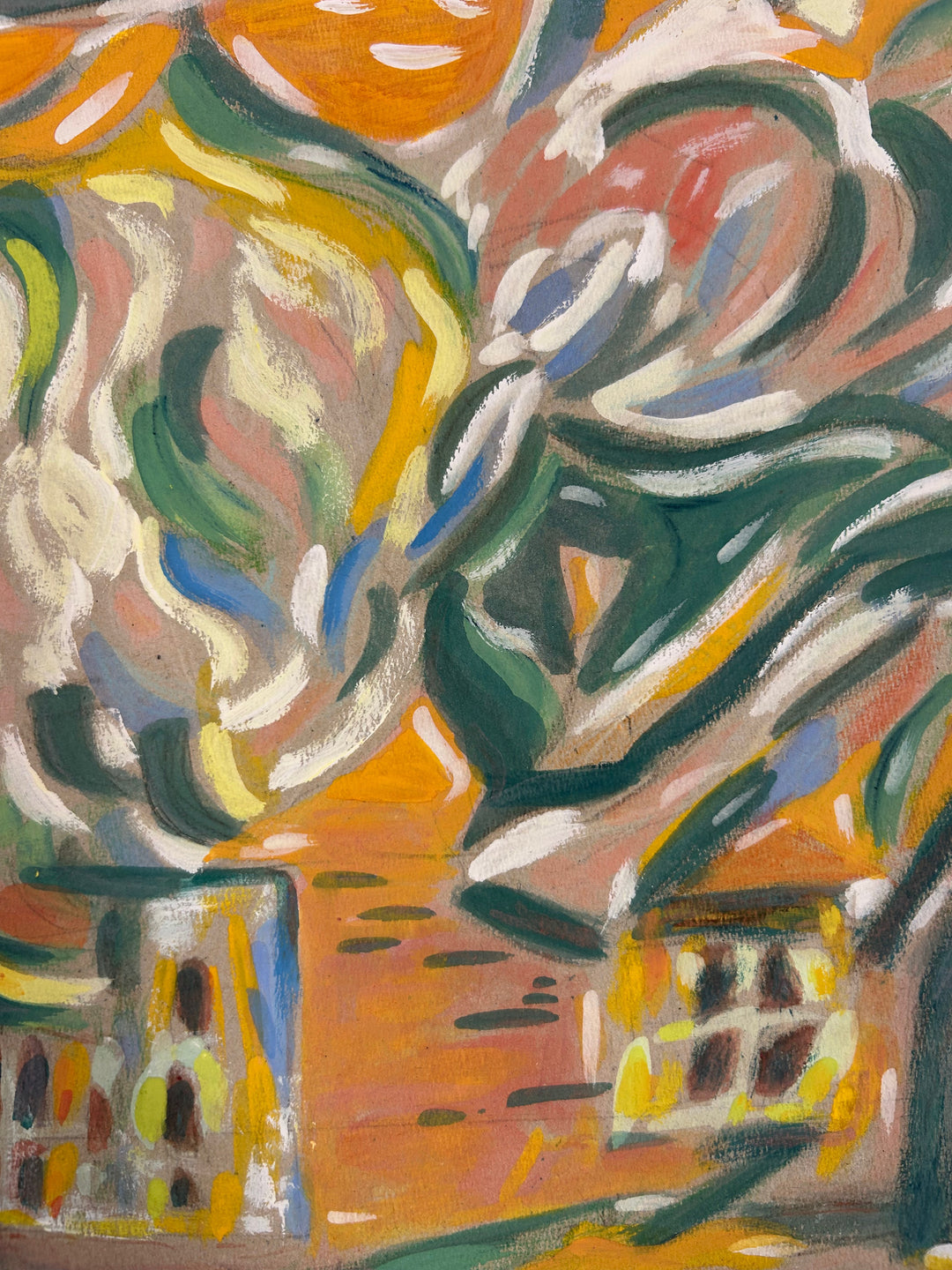 Schilderij 'Landschap in Beweging' door S. Matthijs