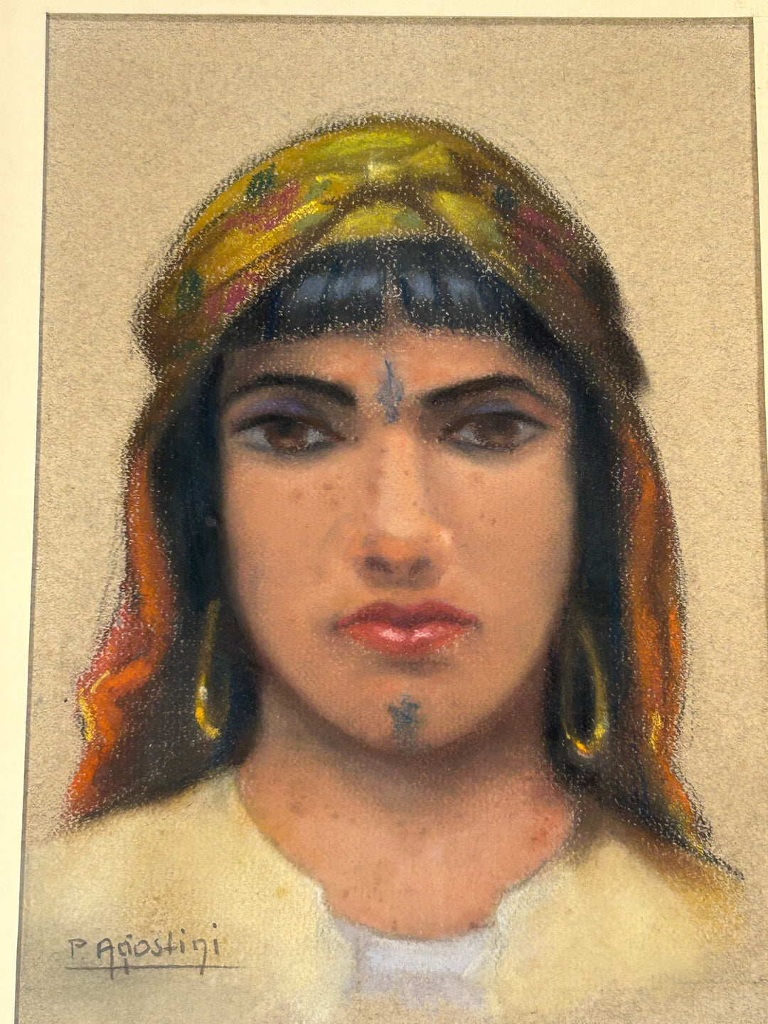 Oriëntaalse Dame – P. Agiostini / 32x40x3,5cm