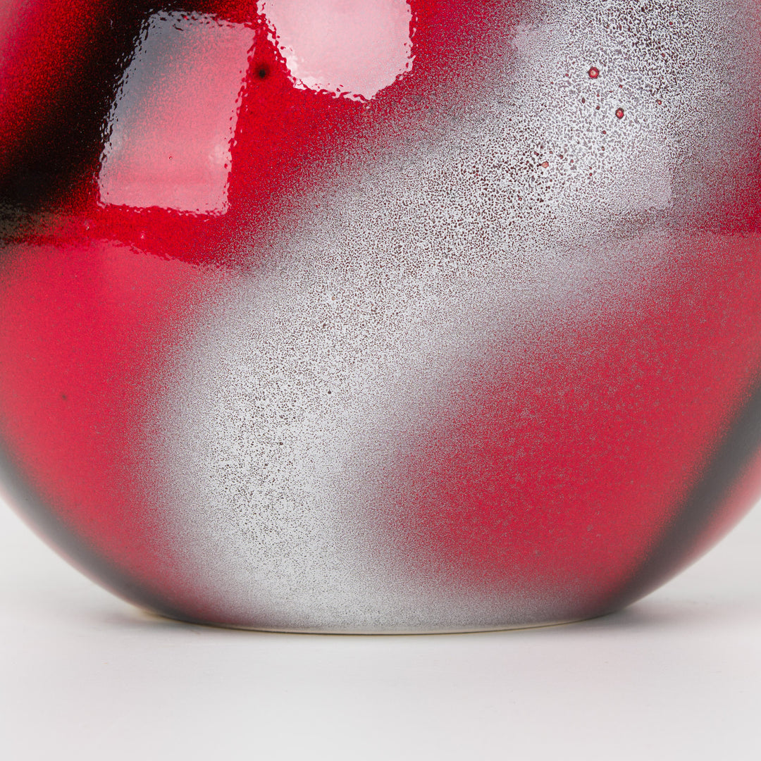 Rode vintage bolvaas – Sélémen France – nr. 9256