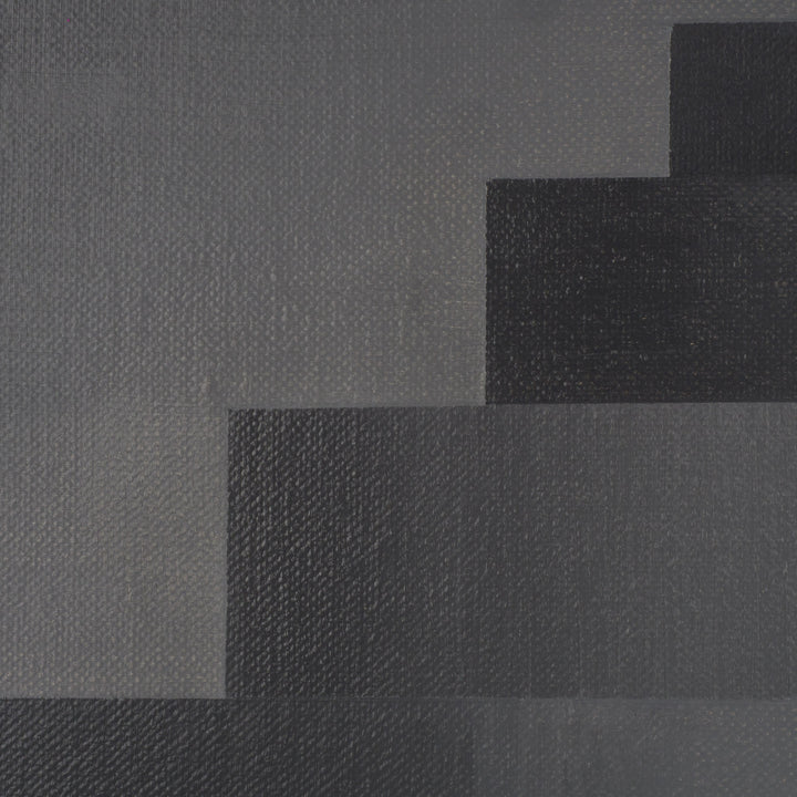 Schilderij 'Opwaartse stilte – 70,5x50,5cm - een verstilde weg naar licht en diepte' door Monique Coppieters