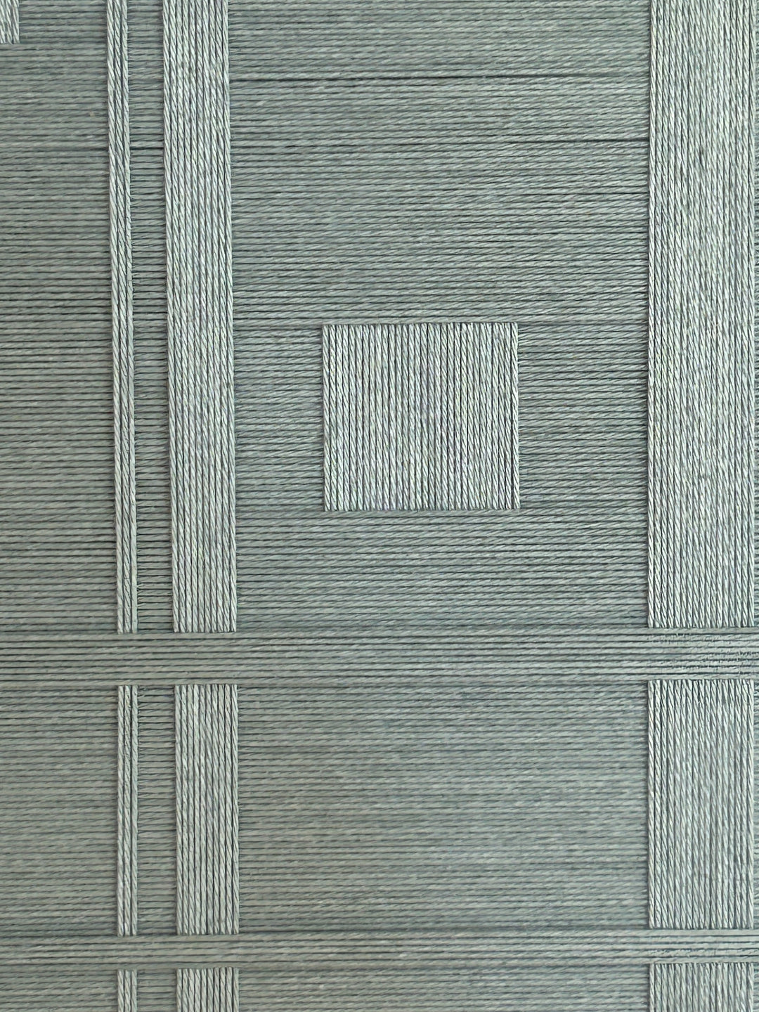 Atelier S – Geometrisch textielreliëf in mintgroen  – 38 x 38 x 4 cm