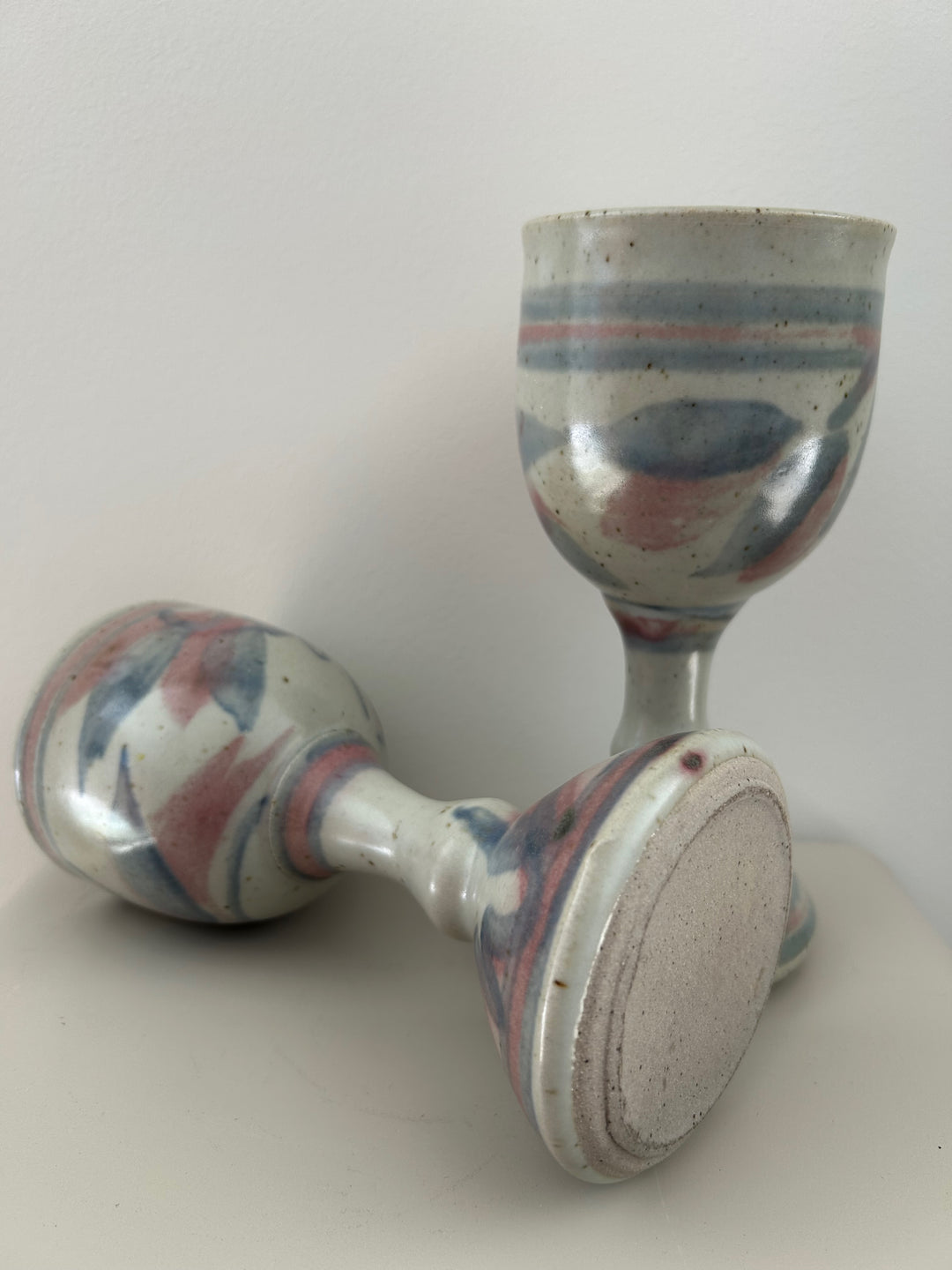 Set van 2 Vintage Beaufort Pottery Bekers Australië – 9x9x19,5cm