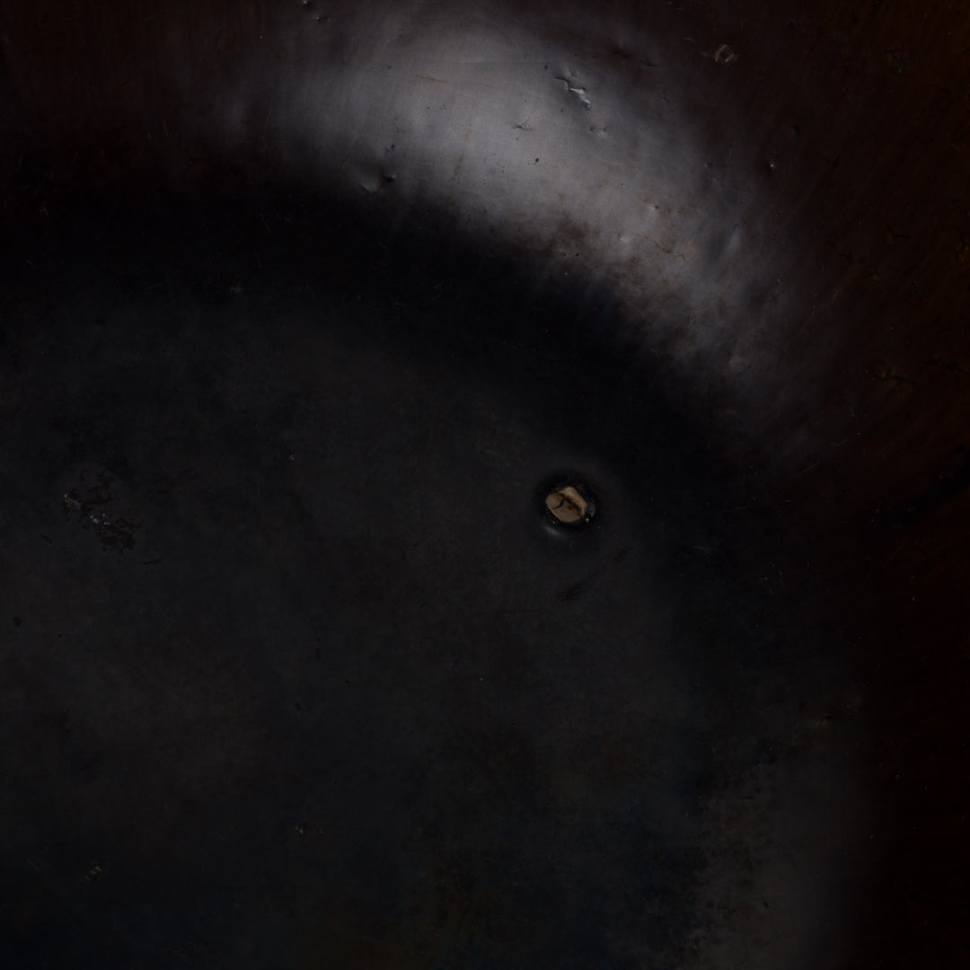 Bruin geglazuurde RAKU schaal – authentieke keramiek met karakter (25x25x12 cm)