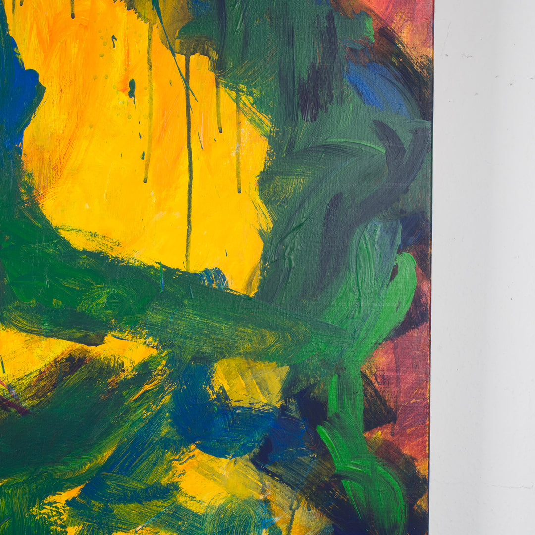 Kleurrijk abstract schilderij – 100 x 100 cm – Uniek en expressief