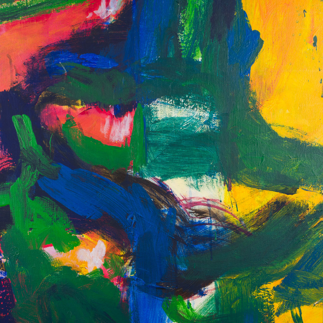 Kleurrijk abstract schilderij – 100 x 100 cm – Uniek en expressief