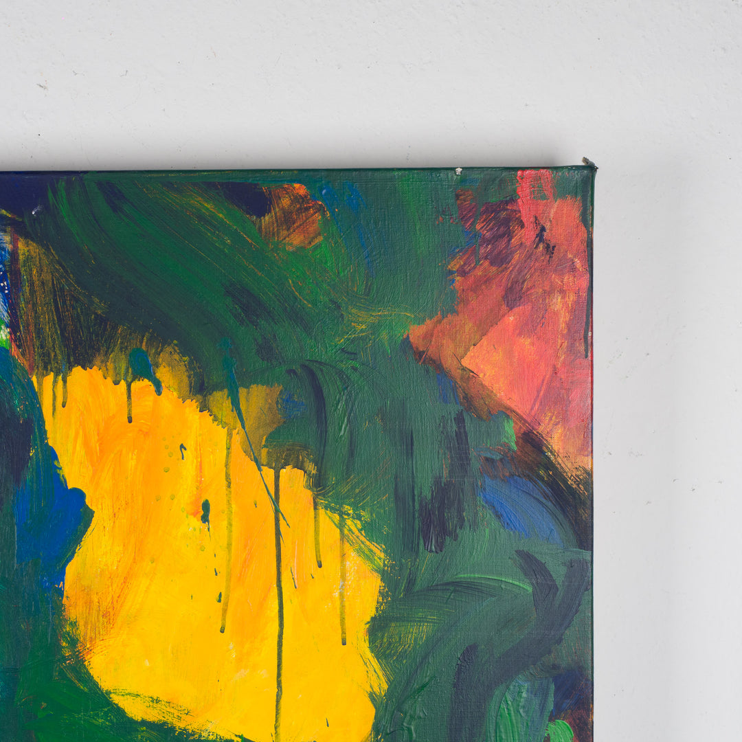 Kleurrijk abstract schilderij – 100 x 100 cm – Uniek en expressief