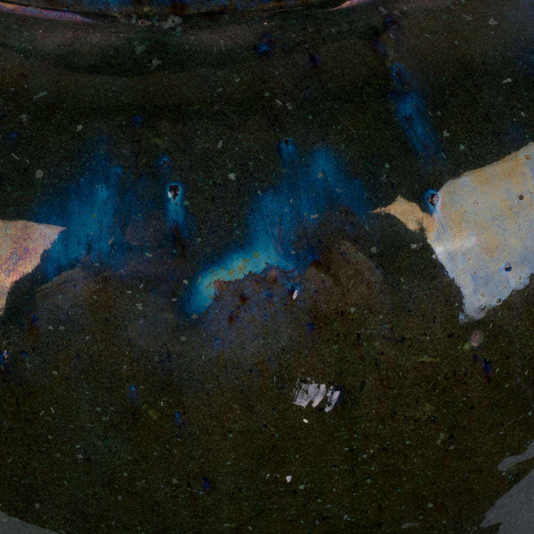 Grote geglazuurde groene terracotta pot – 29 × 29 × 34 cm