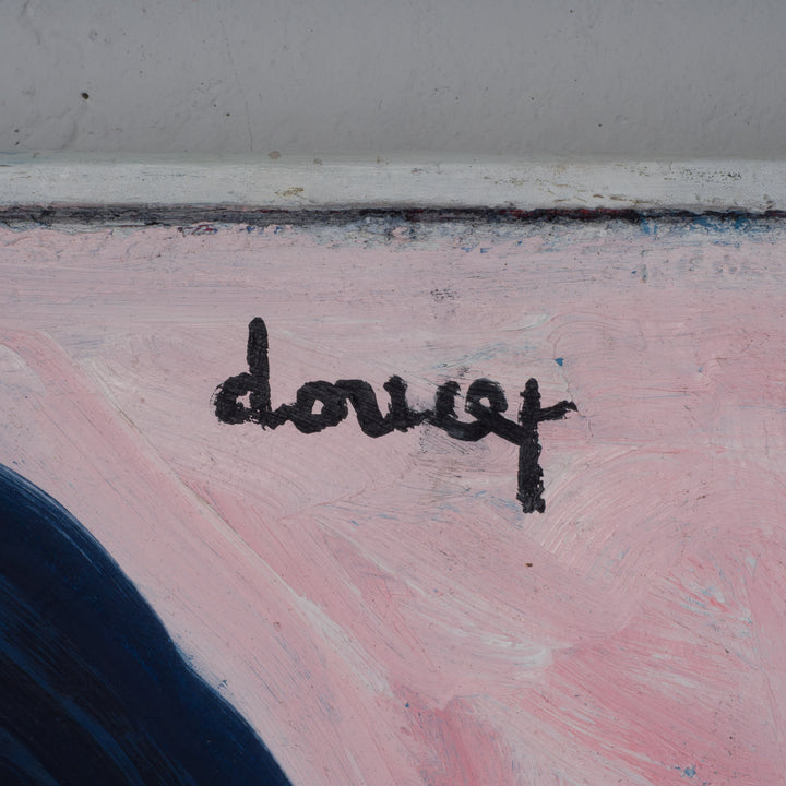 Abstract schilderij “Doucey” – expressieve figuratieve kunst – 81,5 × 112 × 3,5 cm