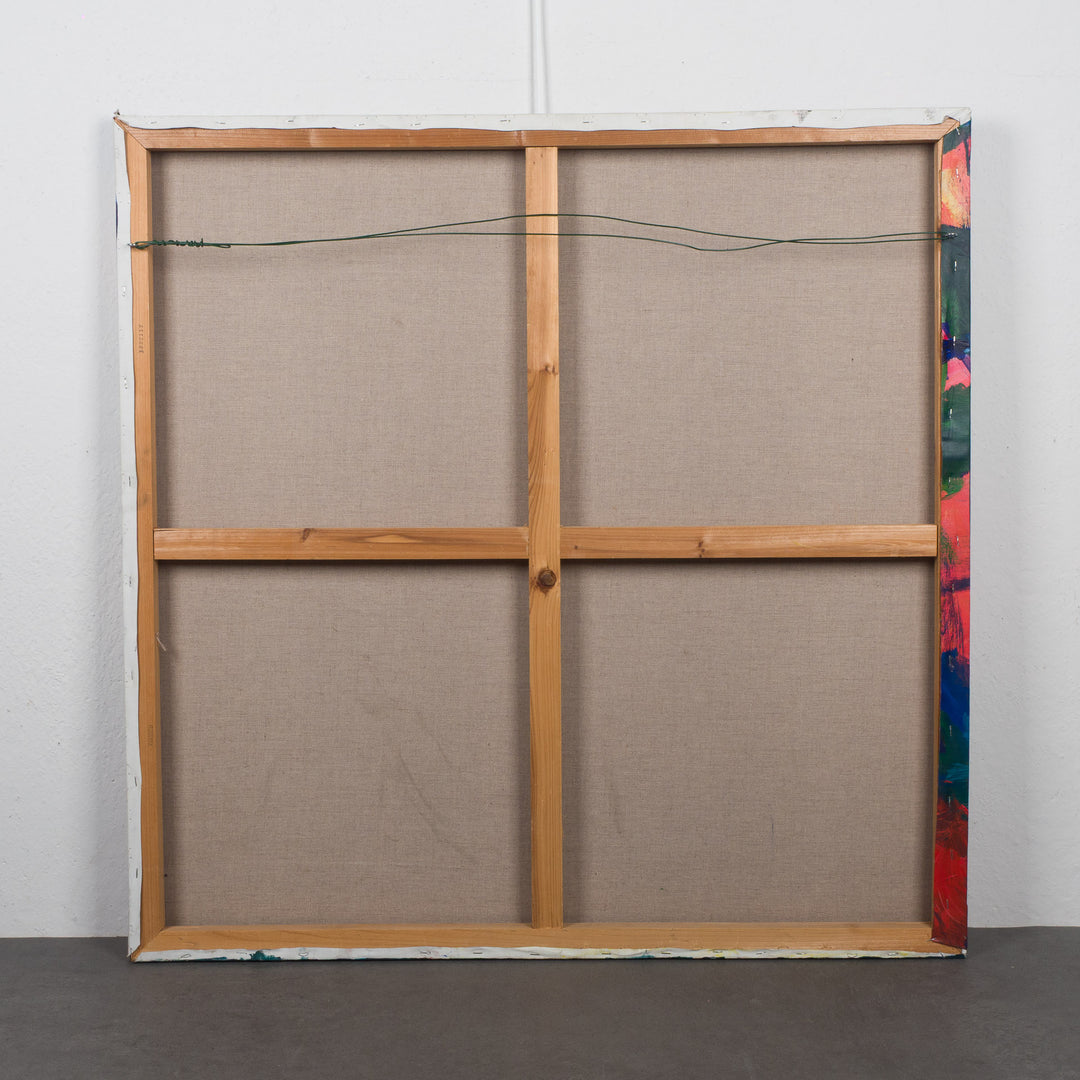 Kleurrijk abstract schilderij – 100 x 100 cm – Uniek en expressief