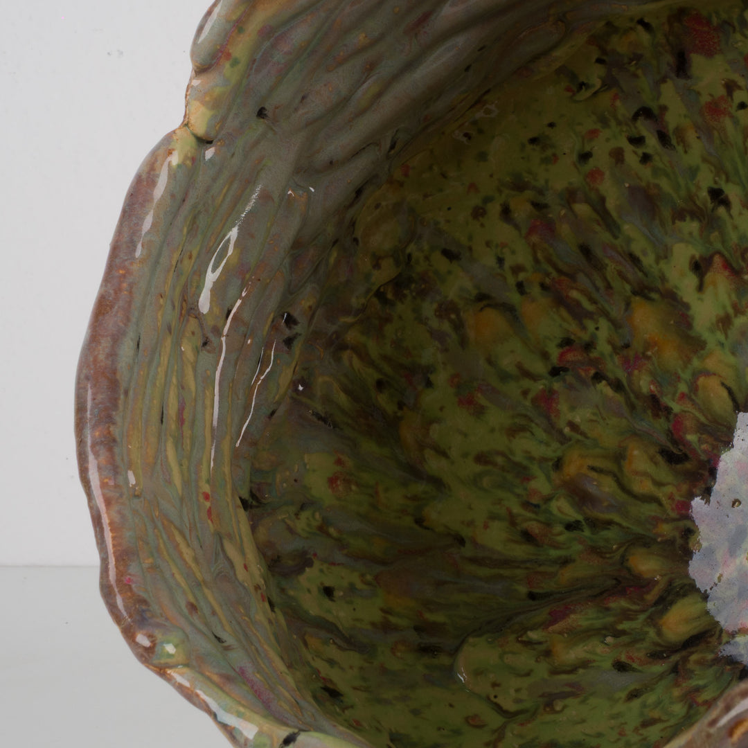 Handgemaakte keramische pot/schaal – Wouter De Coster (28 x 28 x 21 cm)