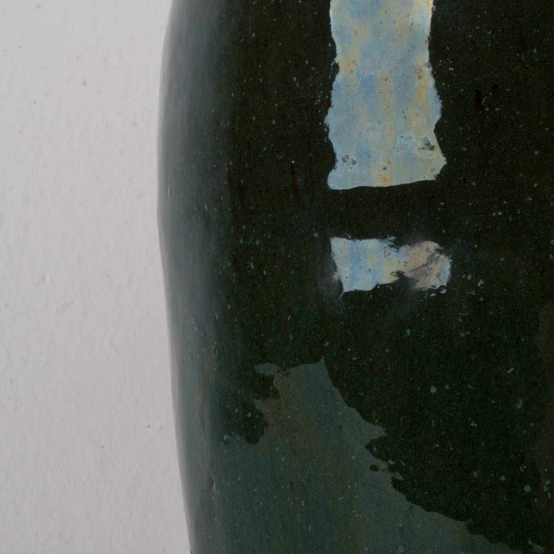 Grote geglazuurde groene terracotta pot – 29 × 29 × 34 cm