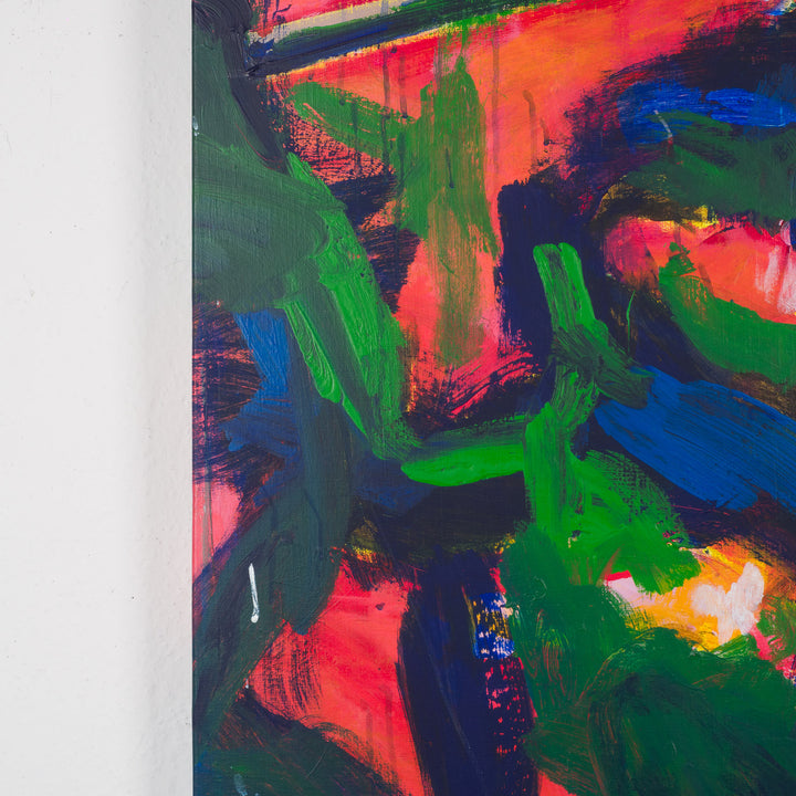 Kleurrijk abstract schilderij – 100 x 100 cm – Uniek en expressief