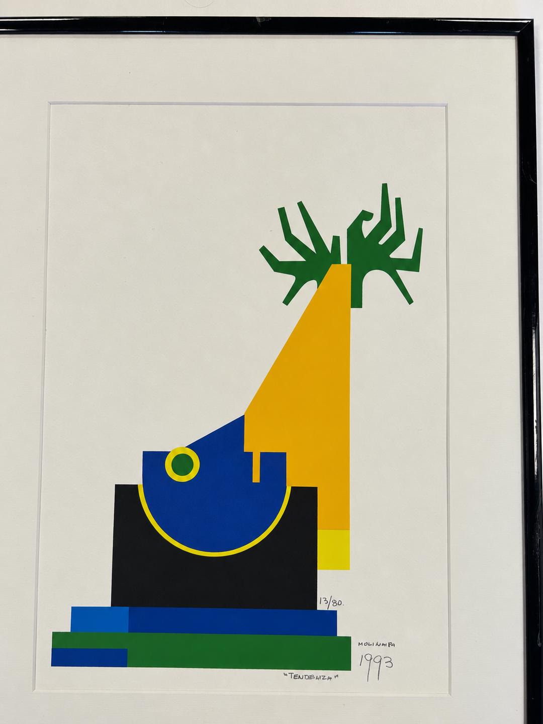 Guido Molinari –  seriegrafie “Tendenza” – 1993 – nr. 13/80 – 49 x 65 x 1,5 cm