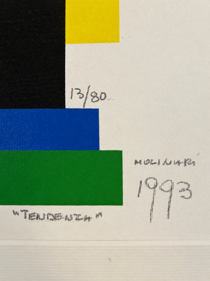 Guido Molinari –  seriegrafie “Tendenza” – 1993 – nr. 13/80 – 49 x 65 x 1,5 cm