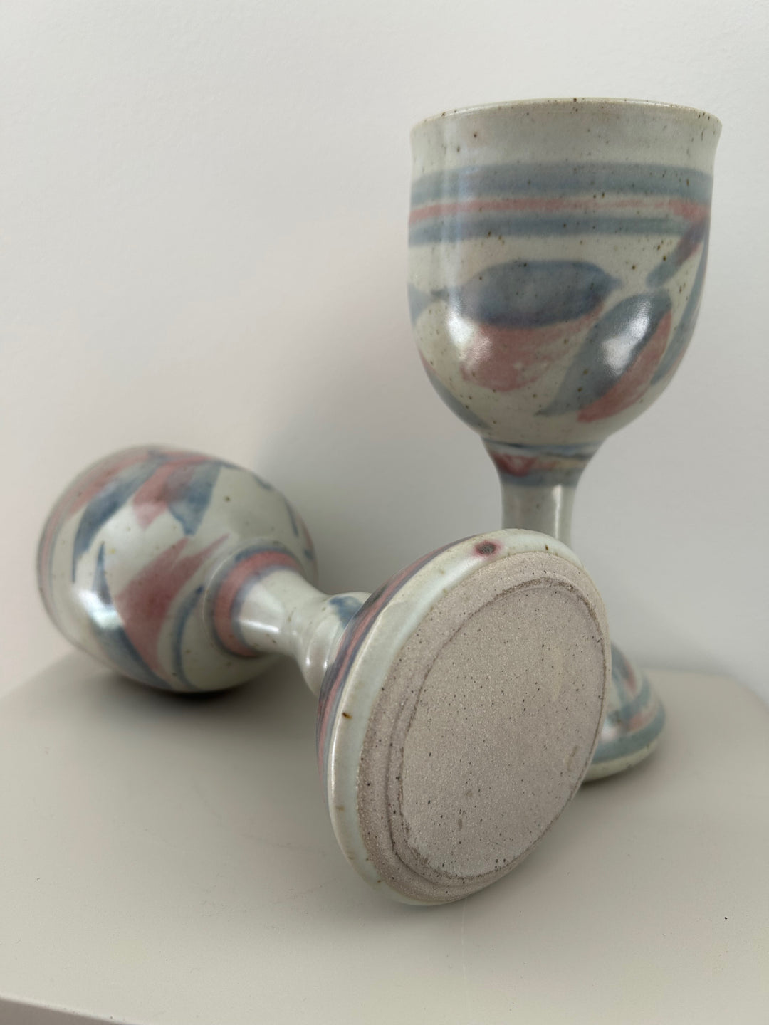 Set van 2 Vintage Beaufort Pottery Bekers Australië – 9x9x19,5cm